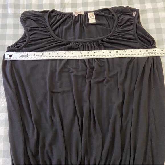 MISS sixty black jersey top sleeveless woven elastic waist small round neck - Picture 7 of 10